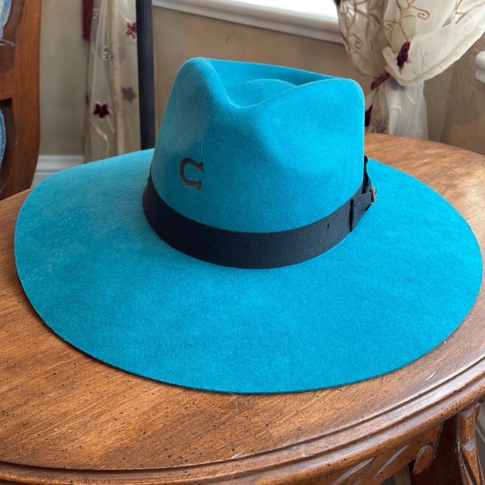 Charlie 1 Horse Hat company Teal hat